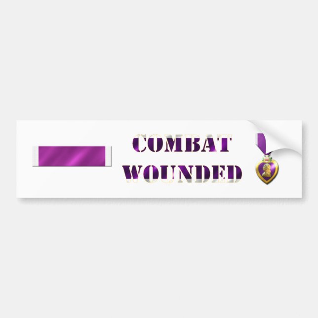 Sistema del pegatina de Purple Heart (Frente)