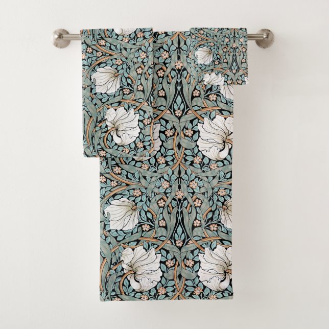 Sistema floral de la toalla de baño del Pimpernel (In situ)