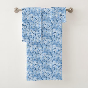 Sistema floral de la toalla de los Hydrangeas