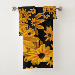 Sistema floral observado negro amarillo de la