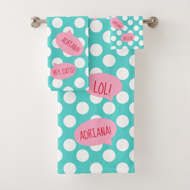 Sistema personalizado de la toalla del baño de (In situ)