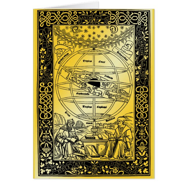 Sistema ptolomeo de Johanes de Monte Regio 1543 (Frente)