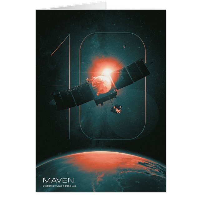 Sistema solar, 10 años del satélite Maven Mars (Frente)