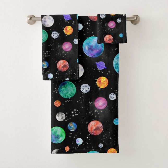 Sistema solar acuarela Planetas del espacio ultrat (In situ)