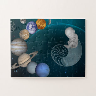 Sistema solar, enfermería espacial, rompecabezas e