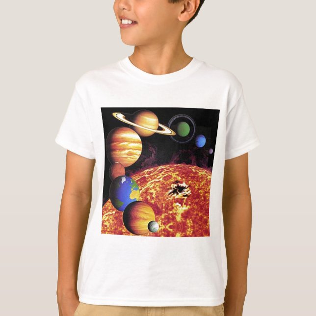 Sistema solar planetas camiseta (Anverso)