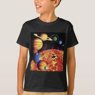 Sistema solar planetas camiseta