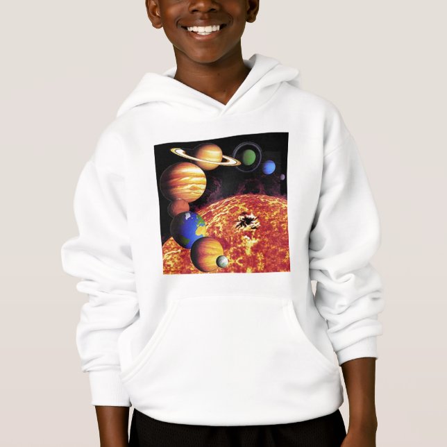 Sistema solar planetas camiseta (Anverso)