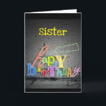 **SISTER** ESCRIBIR ESTÁ EN LA TARJETA DE CUMPLEAÑ<br><div class="desc">DILE A TU ***SISTER*** CUÁNTO LE DESEAS UN "CUMPLEAÑOS MUY FELIZ" GRACIAS POR DETENERSE EN 1 DE MIS 8 TIENDAS!!</div>