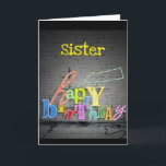 **SISTER** ESCRIBIR ESTÁ EN LA TARJETA DE CUMPLEAÑ<br><div class="desc">DILE A TU ***SISTER*** CUÁNTO LE DESEAS UN "CUMPLEAÑOS MUY FELIZ" GRACIAS POR DETENERSE EN 1 DE MIS 8 TIENDAS!!</div>