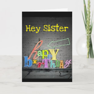 **SISTER** ESCRIBIR ESTÁ EN LA TARJETA DE CUMPLEAÑ
