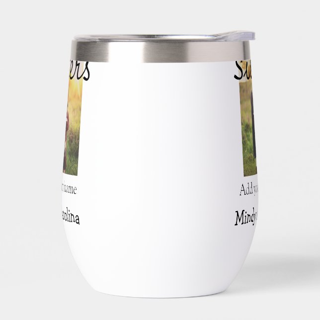 Sisters bestis BFF añadir familia de nombres de fo (Izquierdo)