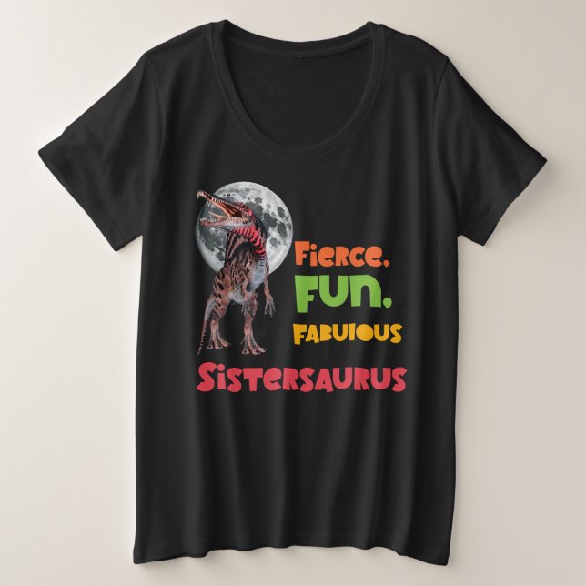 Sistersaurus Equipo de Dinos Hermanas Parejas Dise (Anverso del diseño)