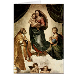 "Sistine clásico Madonna" de Raphael (circa 1513)