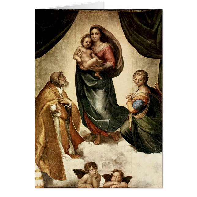 "Sistine clásico Madonna" de Raphael (circa 1513) (Frente)