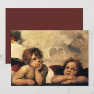 Sistine Madonna Angels por Raphael Sanzio
