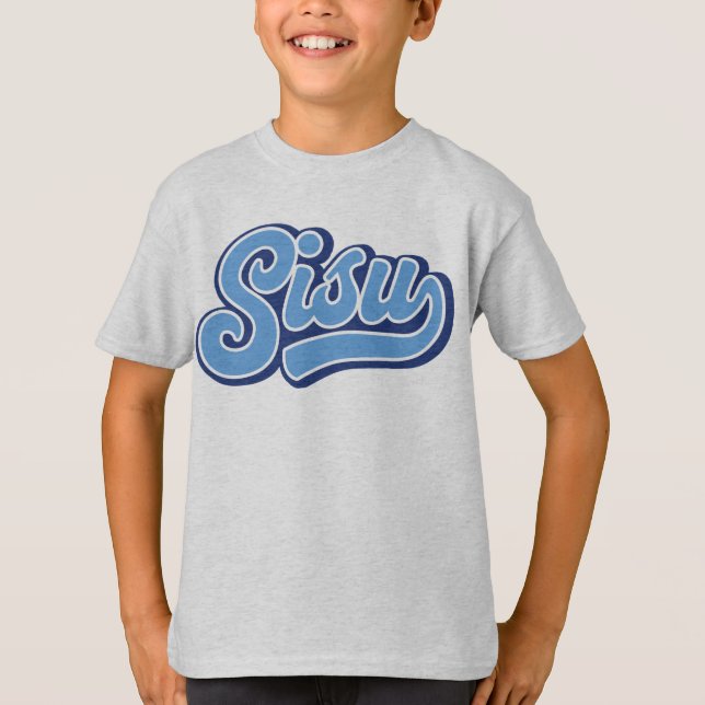 Sisu, carácter finlandés, camiseta finlandesa (Anverso)