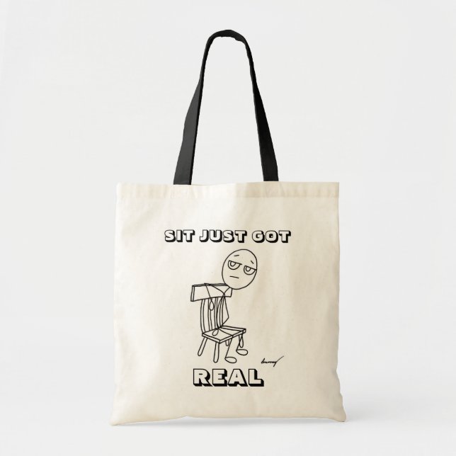 SIT ACABA DE TENER UNA VERDADERA Bolsa Tote (Frente)