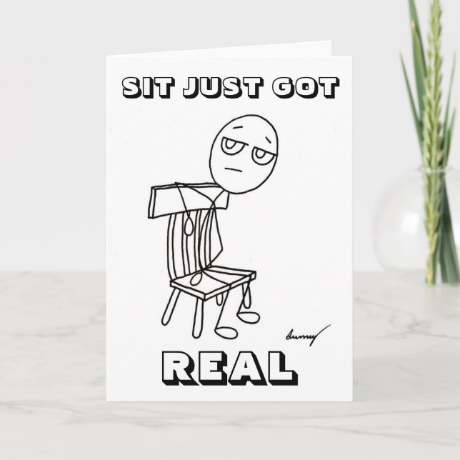 SIT ACABA DE TENER UNA VERDADERA Tarjeta De Saludo (Anverso)