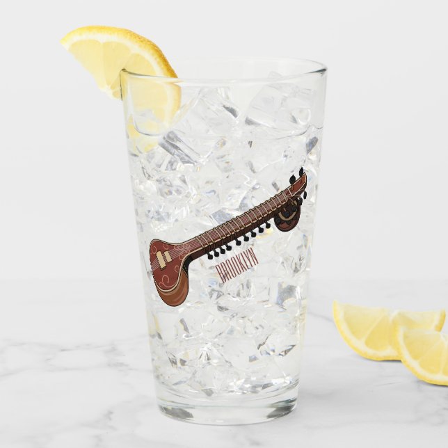 Sitar personalizado ilustracion (Anverso (hielo))