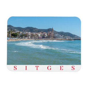 Sitges mar y frigorífico imán
