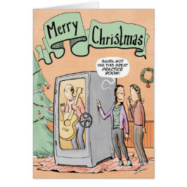 Sitio de la práctica de la guitarra de la tarjeta