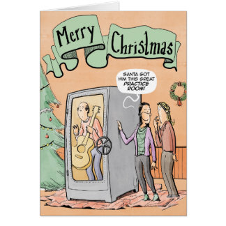 Sitio de la práctica de la guitarra de la tarjeta