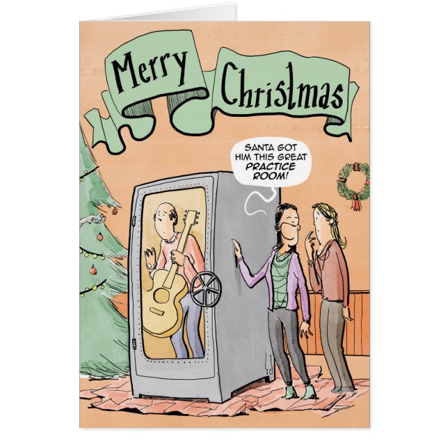 Sitio de la práctica de la guitarra de la tarjeta (Frente)