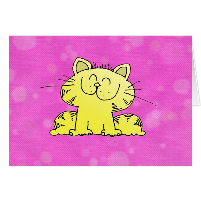 Sitio lindo del rosa del gatito (Anverso (Horizontal))