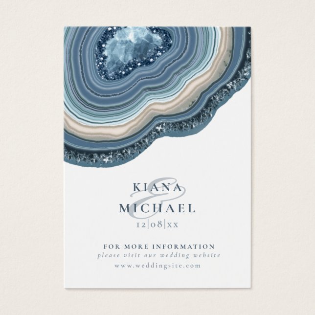 Sitio web de Agate Geode Purpurina Dusty Blue ID64 (Frente)