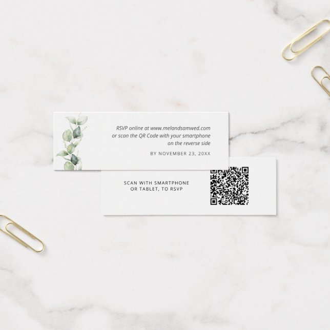 Sitio web de boda con código QR para RSVP con envo (Oficina)