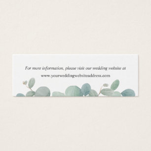 Sitio web de boda con eucalipto acuarela Enclosure