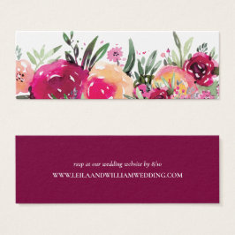 Sitio web de Boda rosa-floral de acuarela RSVP