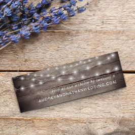 Sitio web de boda RSVP rústico | Tarjetas mini