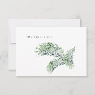 Sitio web de boda tropical simple Invitación