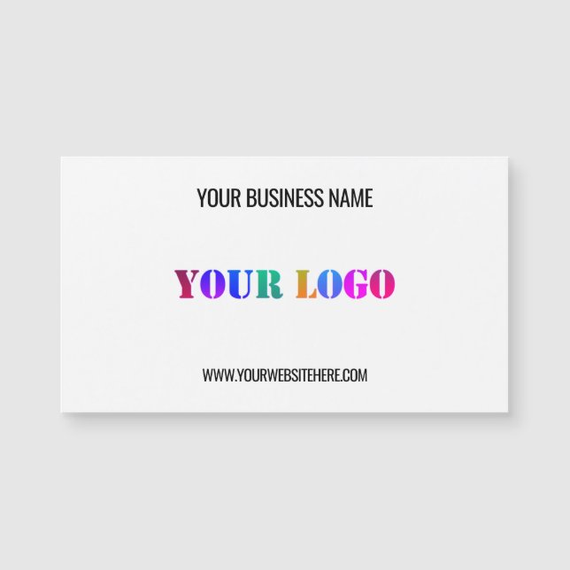 Sitio web de nombre de logotipo personalizado Tarj (Anverso)