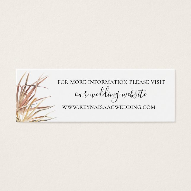 Sitio web de Palm Fronds Boda (Frente)