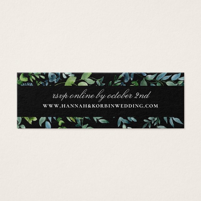 Sitio web del Boda de la vegetación botánica Black (Frente)