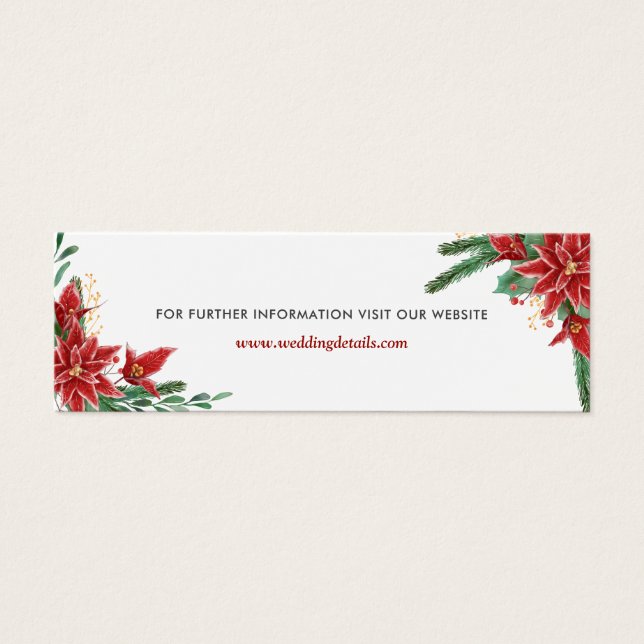 Sitio web del Boda de Navidades de Poinsettia Roja (Frente)