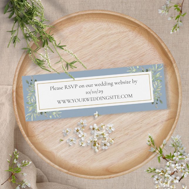 Sitio web del Boda Dusty Blue Botanenical Greenera (Subido por el creador)