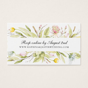 Sitio web del Boda Summer Wildflowers RSVP