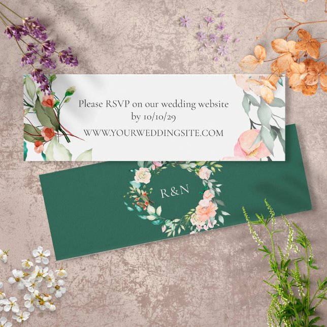 Sitio web del Boda Wild Rosa Garland RSVP (Subido por el creador)