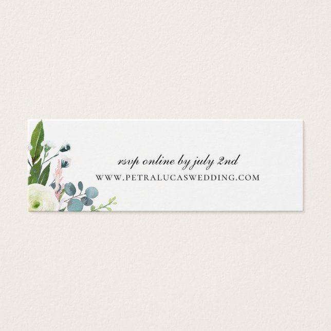 Sitio web Delicate Garden Wedding RSVP (Frente)