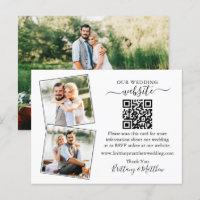 Sitio web Minimalista boda 3 Tarjeta de cierre de 