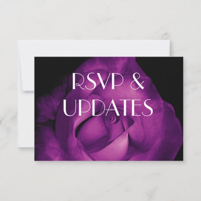 Sitio web Purple Rosa RSVP e Info Ver 01 V541 (Anverso)