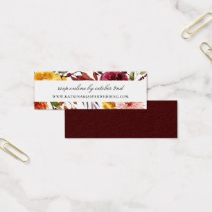 Sitio web ruso de Boda floral de otoño RSVP