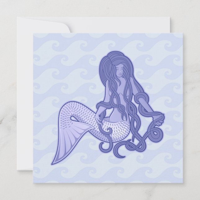 Sitting Mermaid Blue (Anverso)