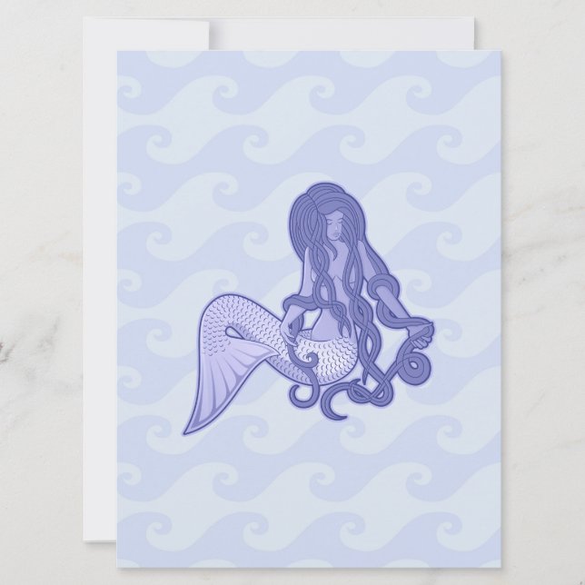 Sitting Mermaid Blue (Anverso)