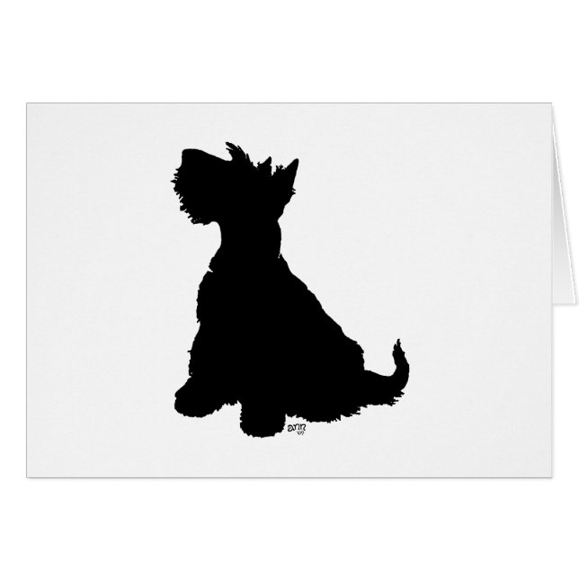 Sitting Scottie Dog (Anverso (Horizontal))