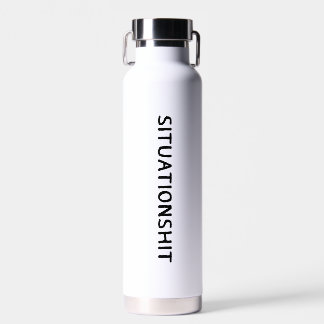 SITUATIONSHIT Minimalista Botella de Agua Divertid
